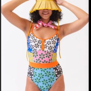 Lime Ricki x Lars Calcada Classic One Piece Swimsuit